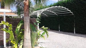 Progetto con recinzione e pavimento casa privata provincia di Napoli recinzione